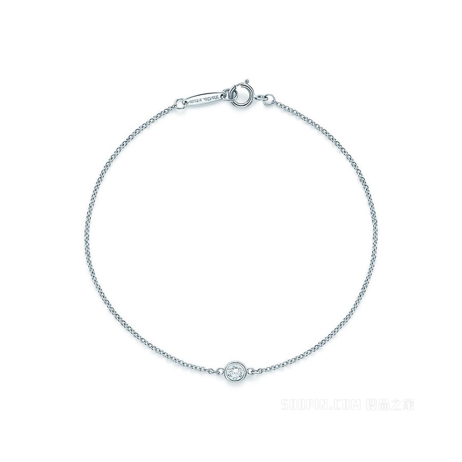 Elsa Peretti® 系列铂金 Diamonds by the Yard™ 手链。