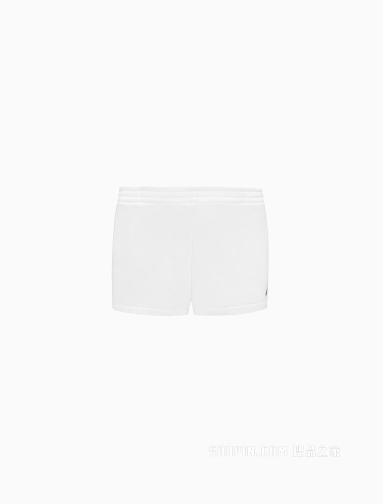 Calvin Klein 22春夏新款女士舒适松紧腰刺绣LOGO休闲短裤40WH103