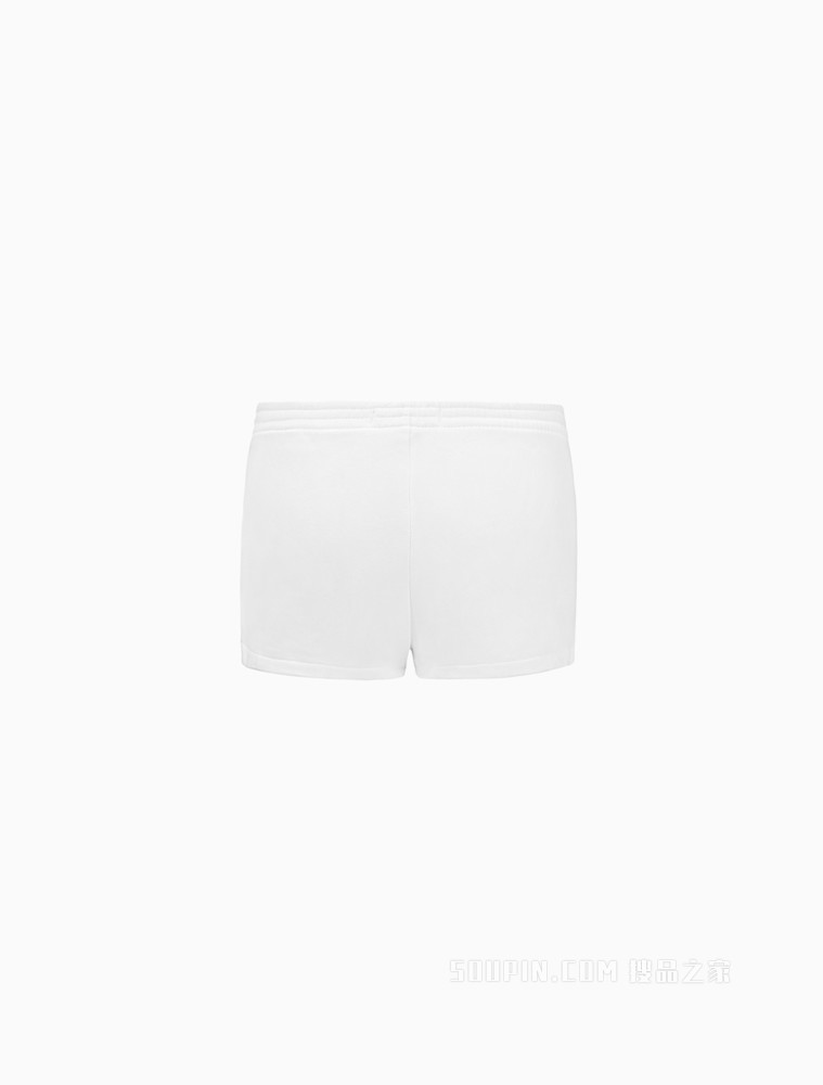 Calvin Klein 22春夏新款女士舒适松紧腰刺绣LOGO休闲短裤40WH103