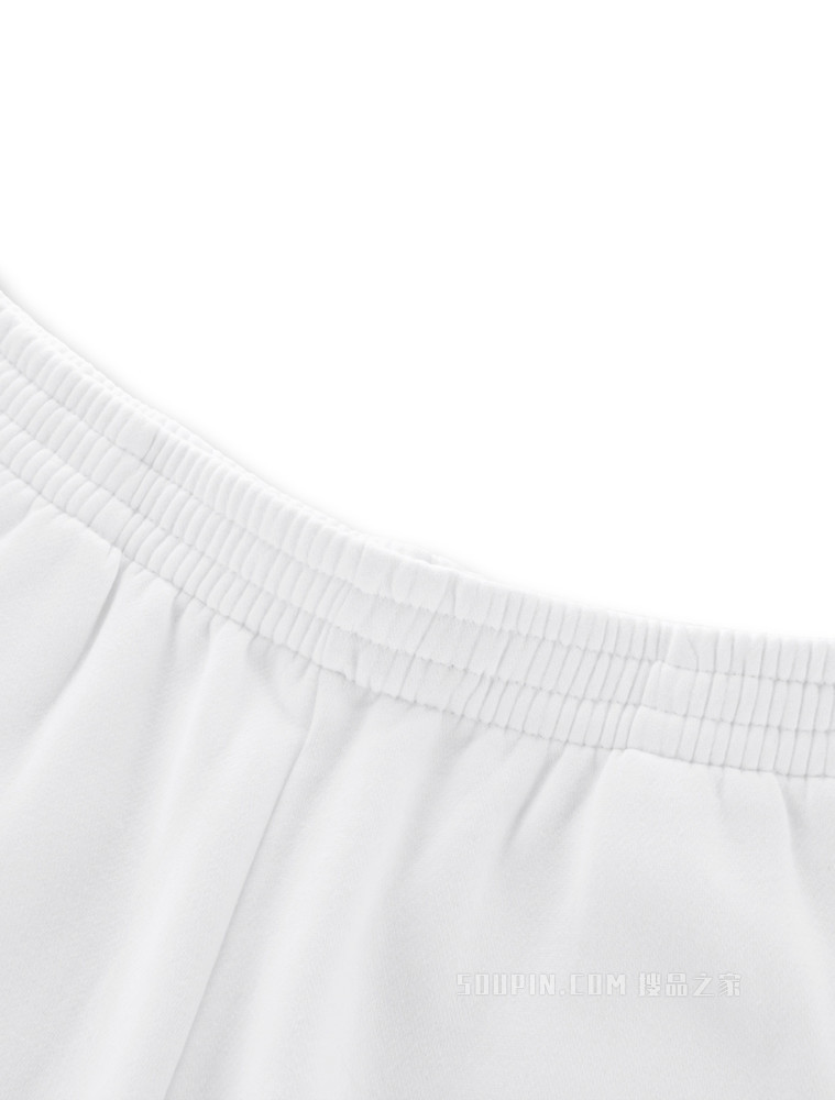 Calvin Klein 22春夏新款女士舒适松紧腰刺绣LOGO休闲短裤40WH103