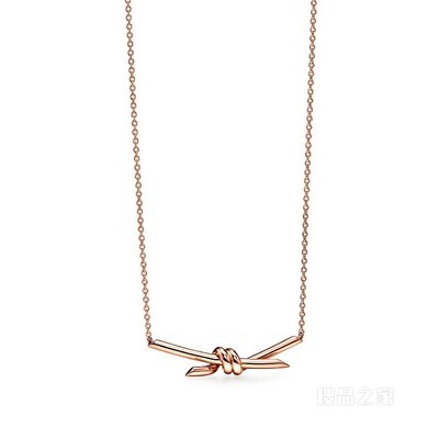 Tiffany Knot 系列 18K 玫瑰金项链
