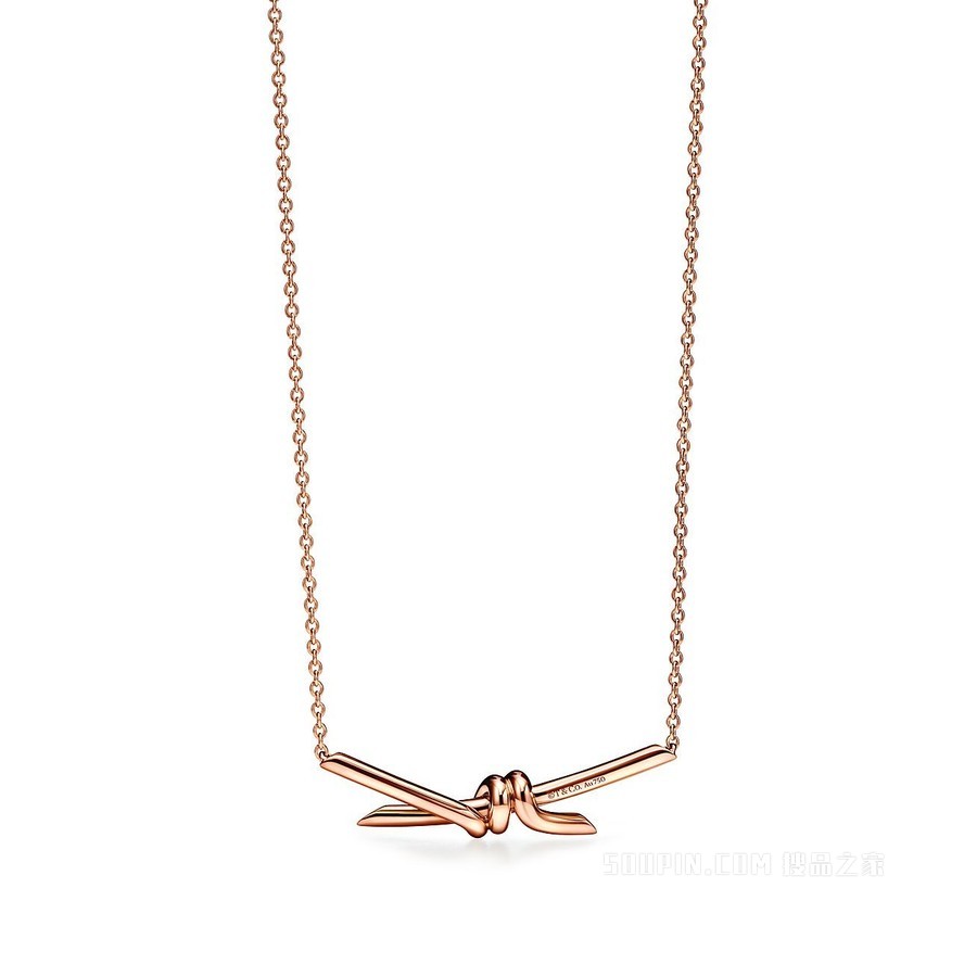 Tiffany Knot 系列 18K 玫瑰金项链