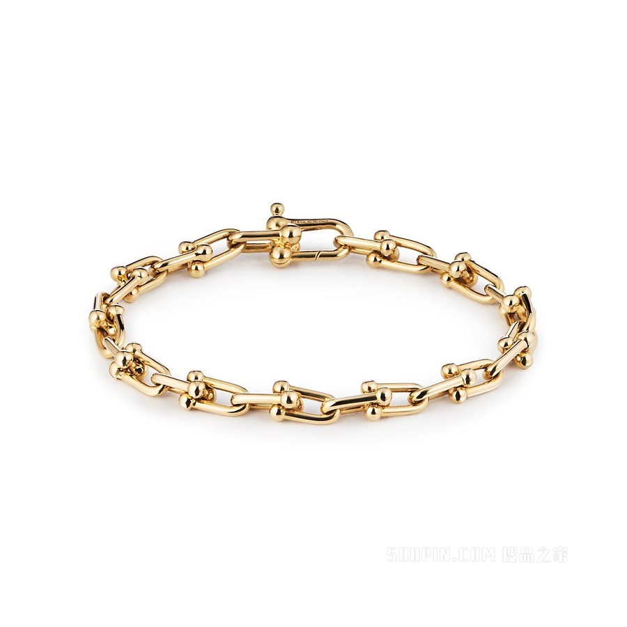 Tiffany HardWear 系列 18K 黄金链环手链，中号