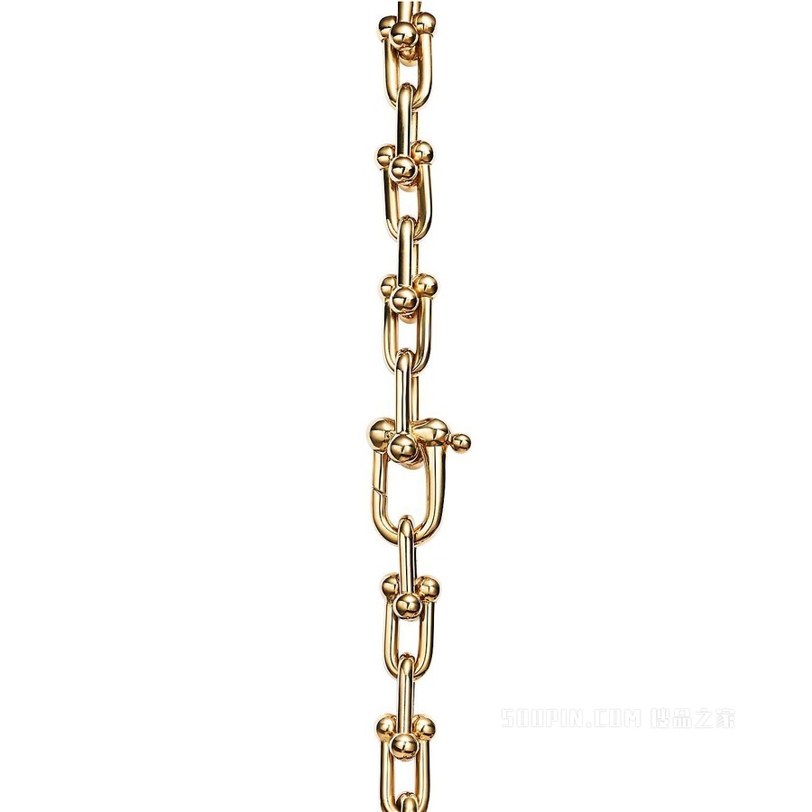 Tiffany HardWear 系列 18K 黄金链环手链，中号