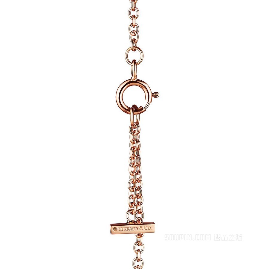 Tiffany T 系列 18K 玫瑰金 Smile 手链
