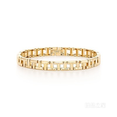 Tiffany T 系列 18K 黄金 True 窄式手链，小号。