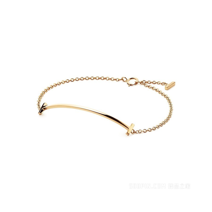 Tiffany T 系列 18K 黄金 Smile 手链