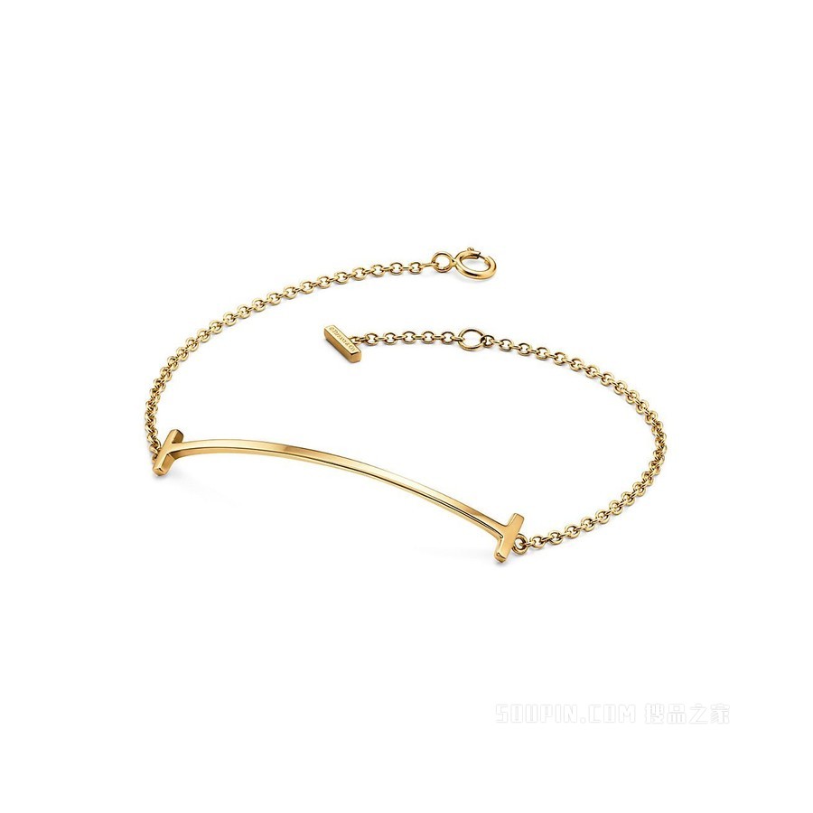 Tiffany T 系列 18K 黄金 Smile 手链