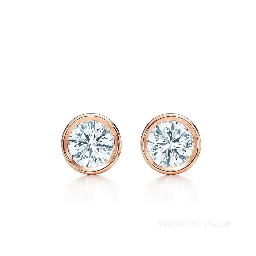 Elsa Peretti® 系列 Diamonds by the Yard™ 18K 玫瑰金耳环