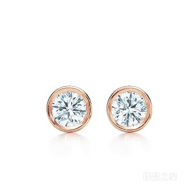 Elsa Peretti® 系列 Diamonds by the Yard™ 18K 玫瑰金耳环