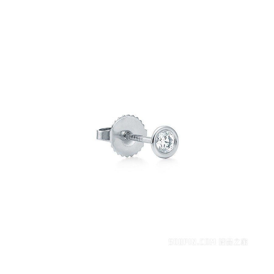 Elsa Peretti® 系列 Diamonds by the Yard™ 铂金耳环。