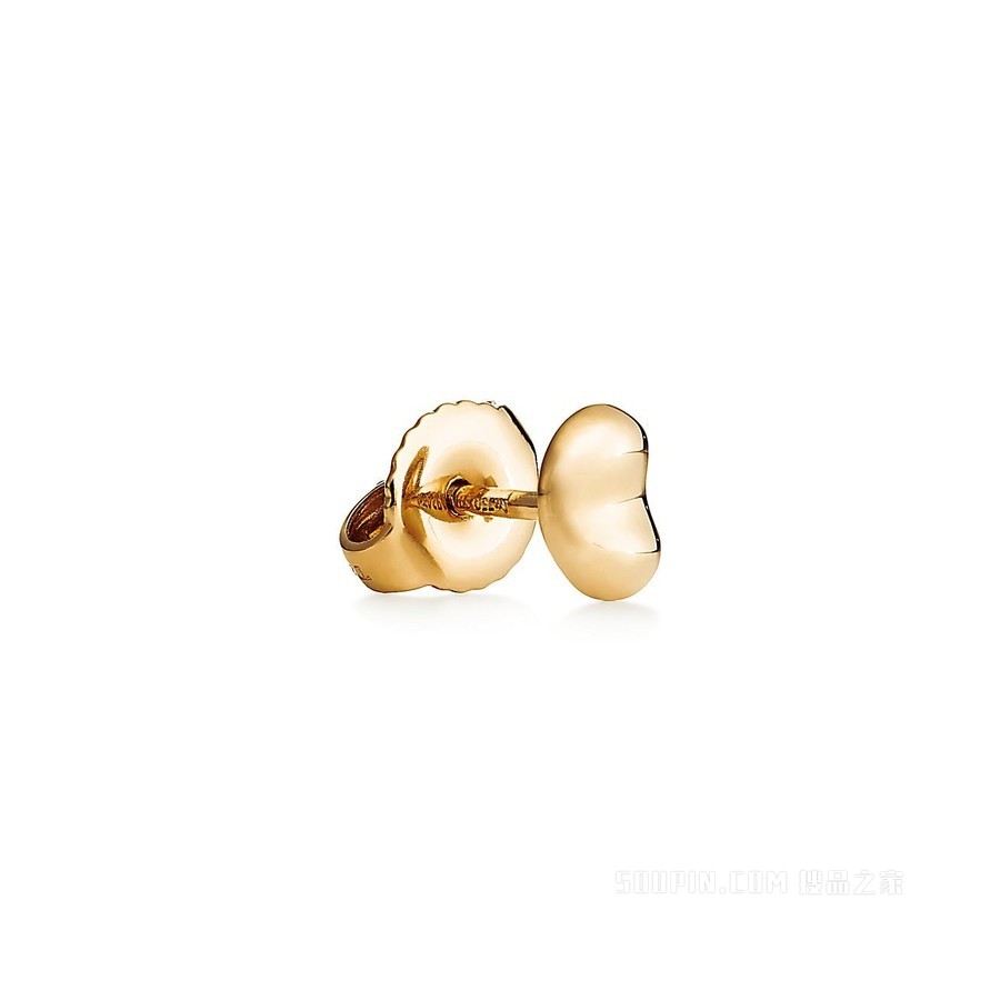 Elsa Peretti® Bean design 系列 18K 黄金耳环，9 毫米