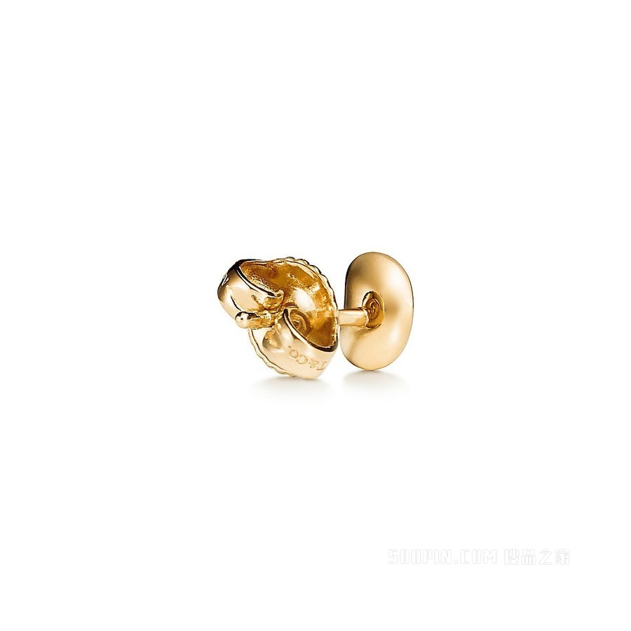 Elsa Peretti® Bean design 系列 18K 黄金耳环，9 毫米