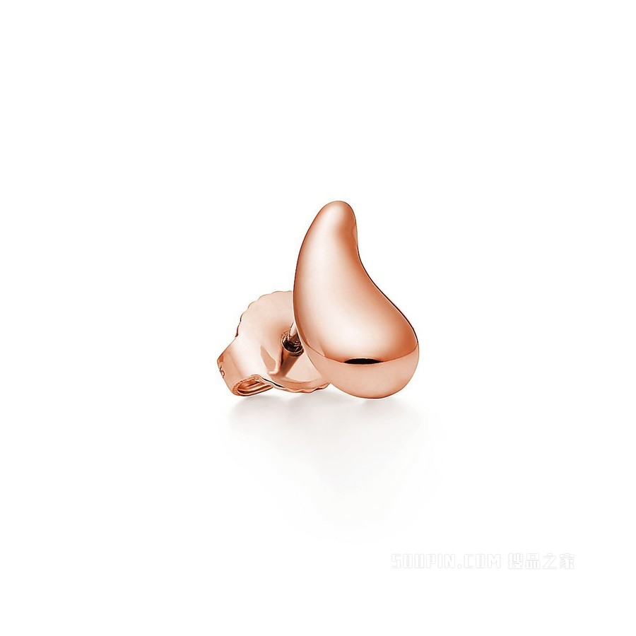 Elsa Peretti® 系列 18K 玫瑰金 Teardrop 耳环。