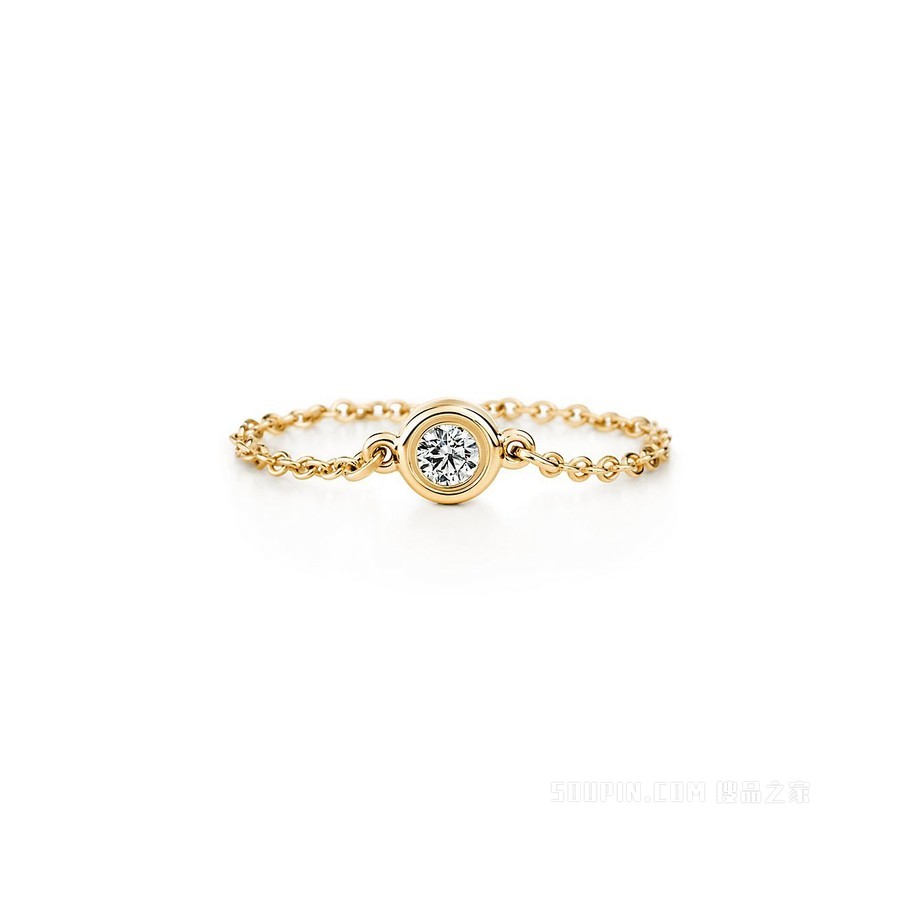 Elsa Peretti® 系列 18K 黄金 Diamonds by the Yard™ 戒指。