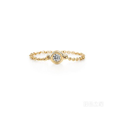 Elsa Peretti® 系列 18K 黄金 Diamonds by the Yard™ 戒指。
