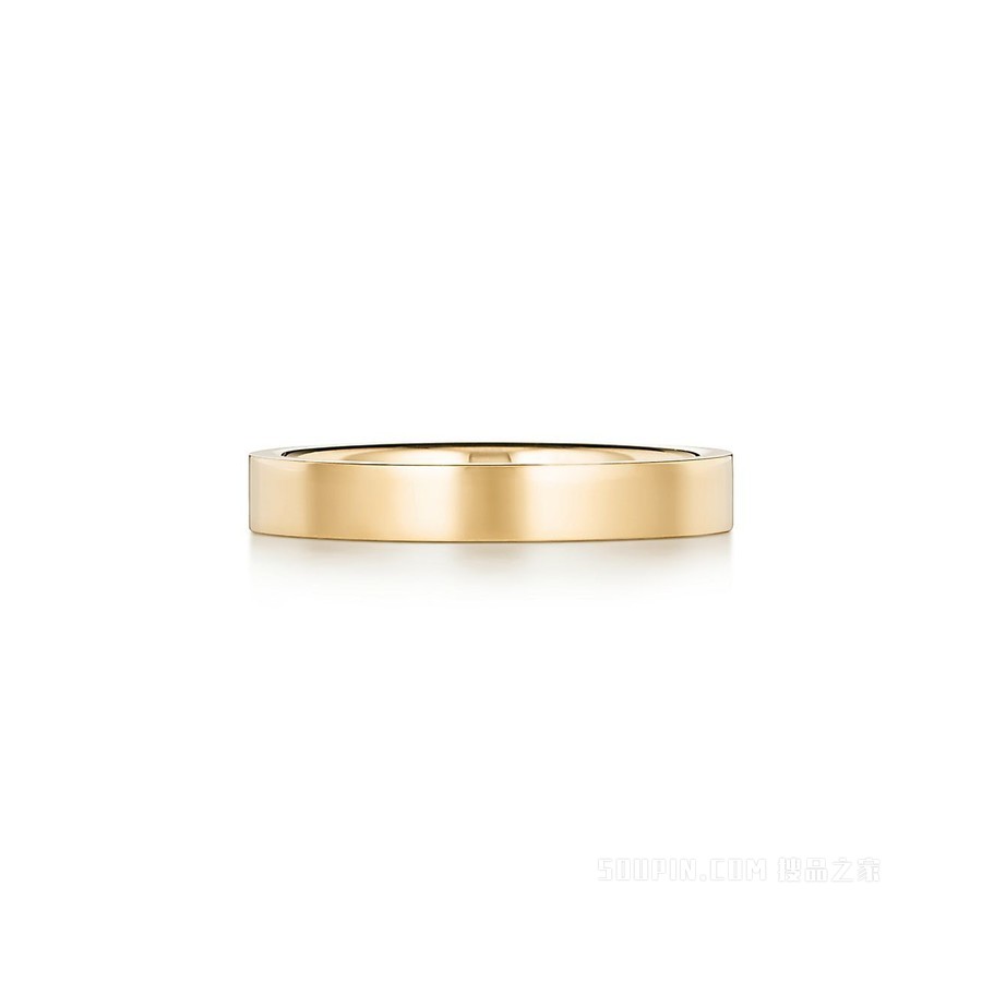 Tiffany & Co.® 系列 18K 黄金戒指，3 毫米。