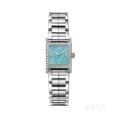 Tiffany 1837® 系列 Makers 16 毫米绿松石表盘不锈钢方形腕表