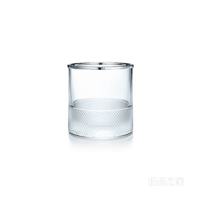 Diamond Point系列水晶玻璃饰纯银冰桶。