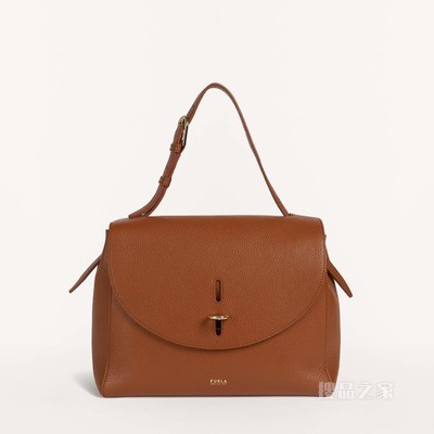 中号手提包 Cognac H Furla Net
