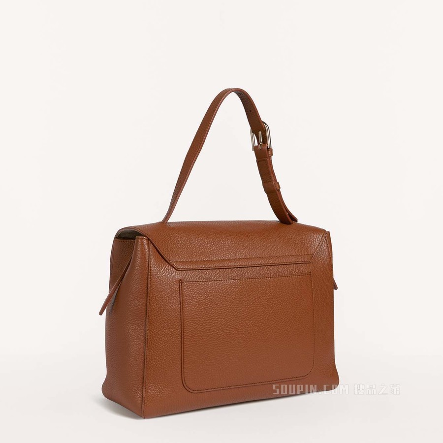 中号手提包 Cognac H Furla Net