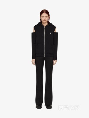 GIVENCHY 4G LOGO拉链连帽卫衣