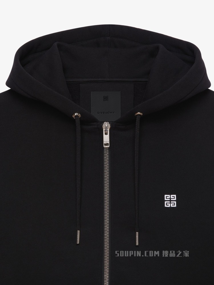 GIVENCHY 4G LOGO拉链连帽卫衣