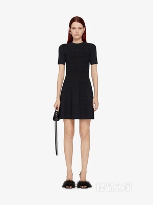 4G LOGO提花连衣裙