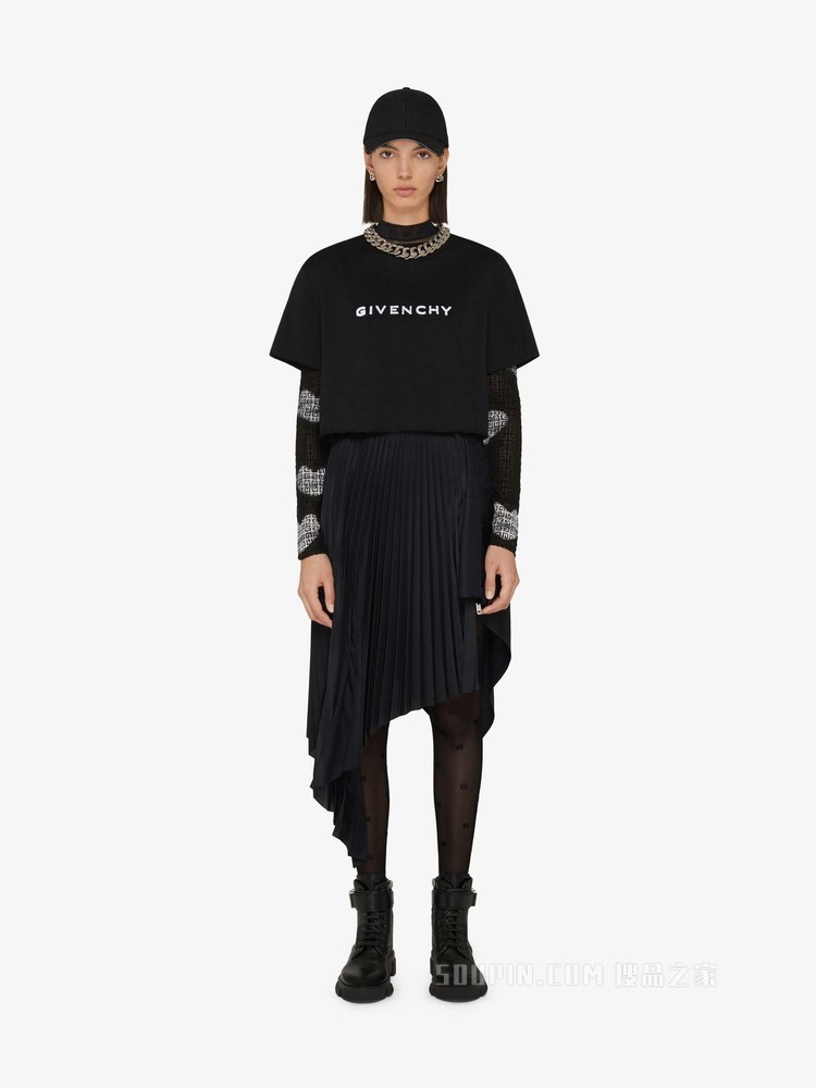 GIVENCHY 4G LOGO短款T恤