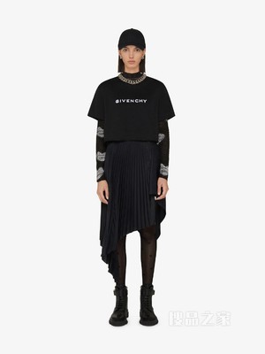 GIVENCHY 4G LOGO短款T恤