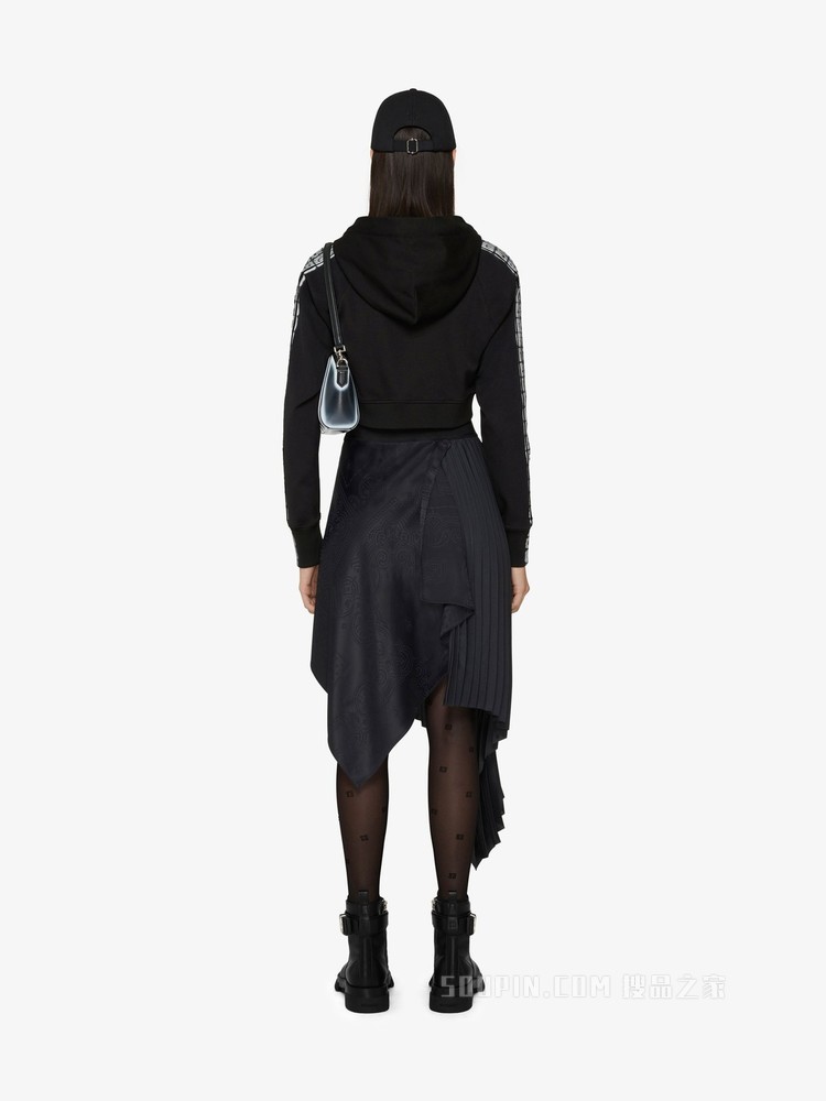 GIVENCHY 4G LOGO饰带拉链连帽卫衣