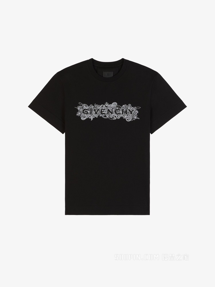 GIVENCHY 4G手帕刺绣T恤