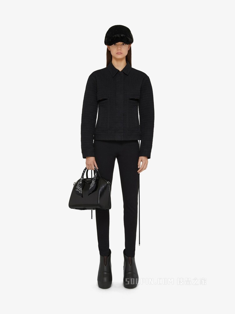 4G LOGO图形镂空夹克