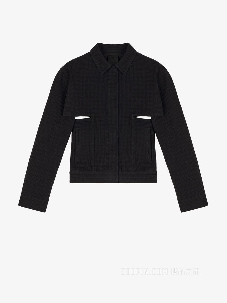 4G LOGO图形镂空夹克