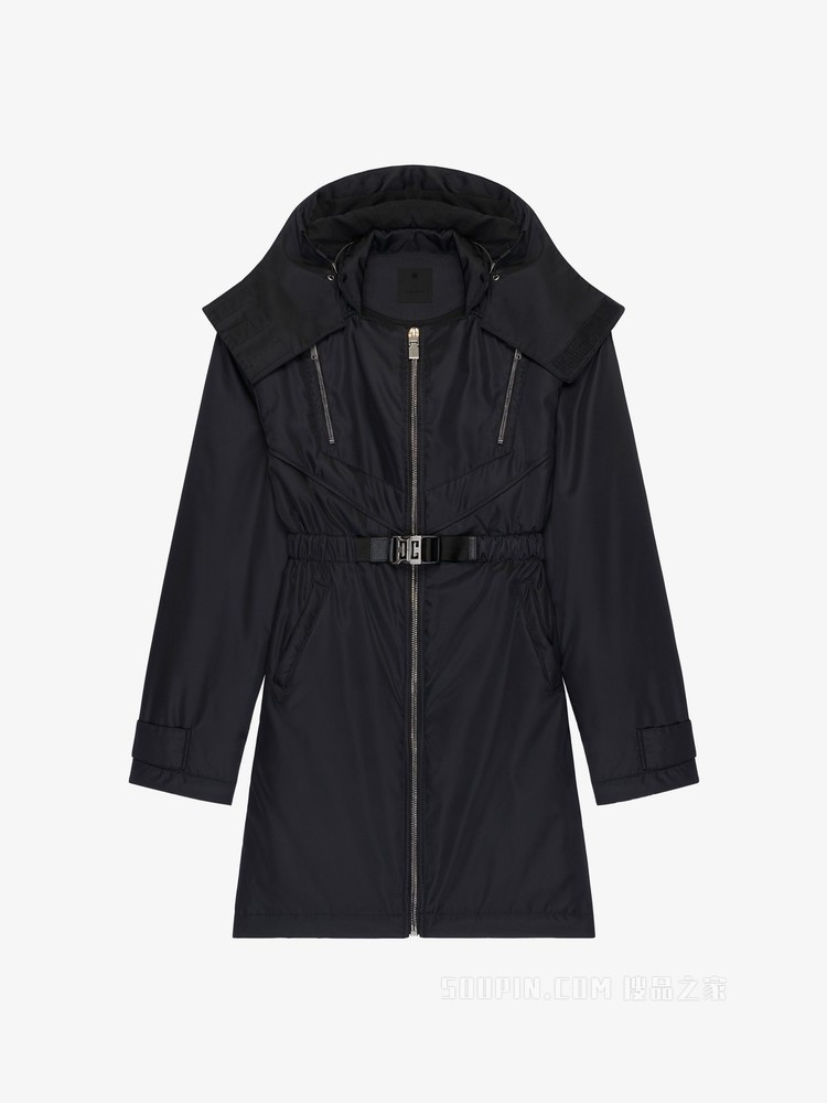 金属质感细节风衣