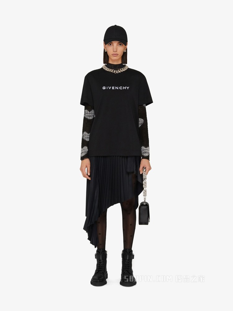 GIVENCHY 4G LOGO修身T恤