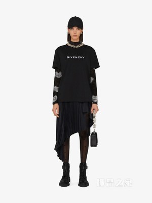 GIVENCHY 4G LOGO修身T恤