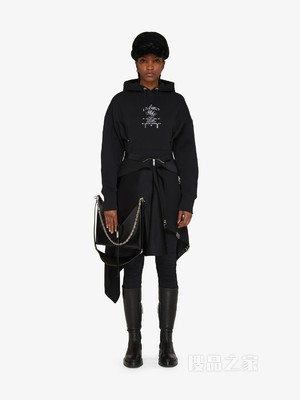 GIVENCHY MMW刺绣连帽衫