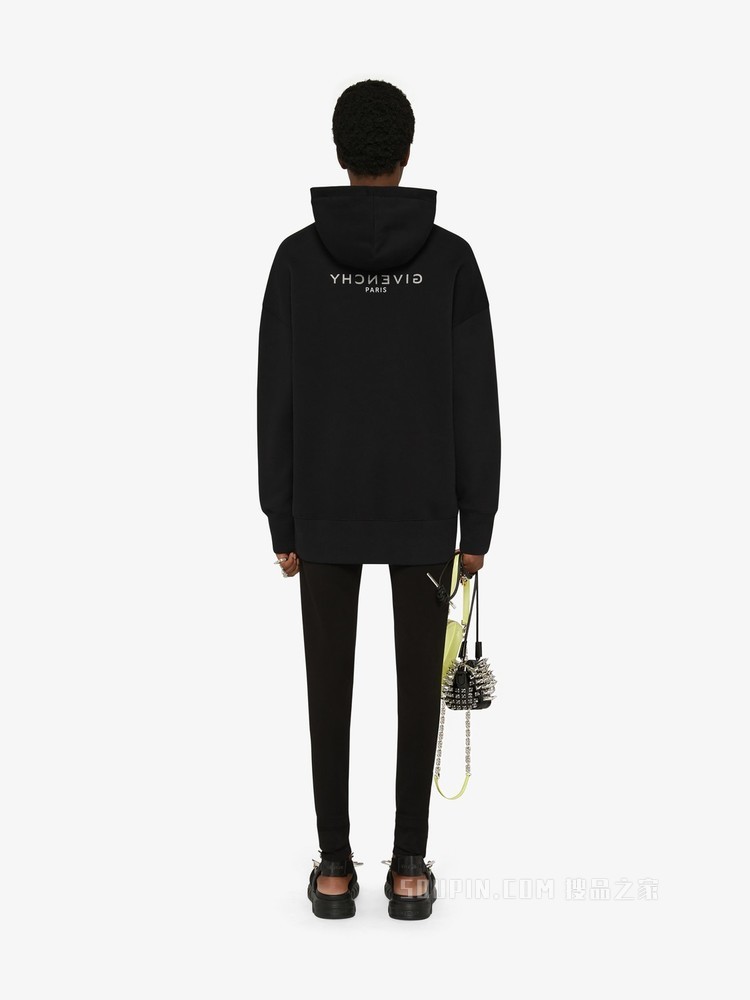 超大版型GIVENCHY翻转LOGO连帽卫衣