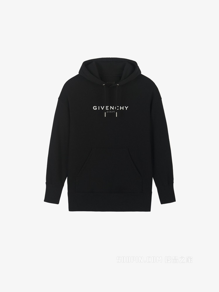 超大版型GIVENCHY翻转LOGO连帽卫衣