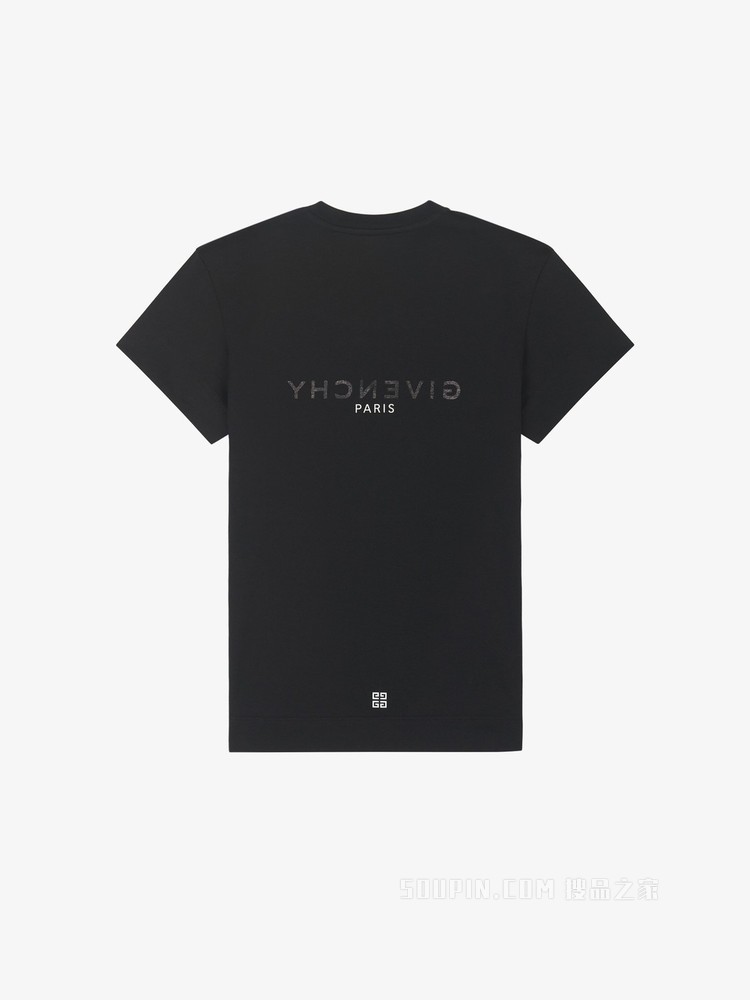 GIVENCHY翻转LOGO修身T恤