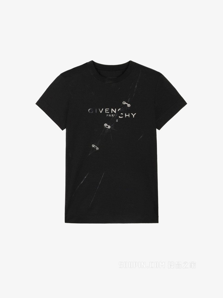 GIVENCHY视觉陷阱效果修身T恤