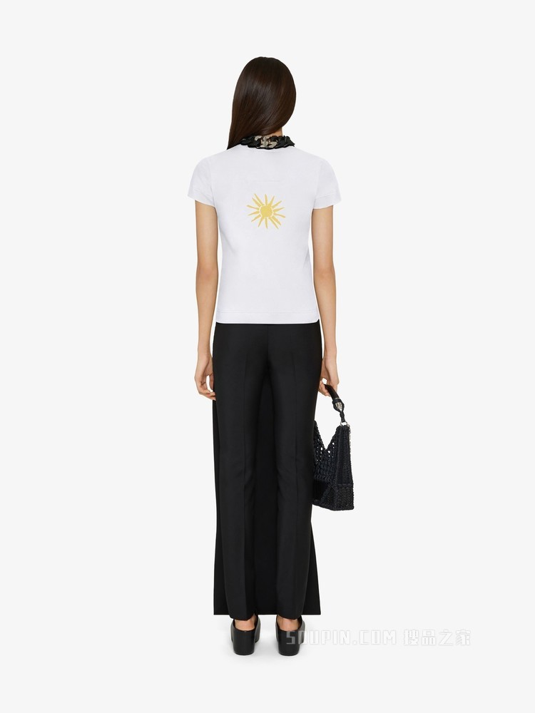 GIVENCHY 4G LOGO印花修身T恤