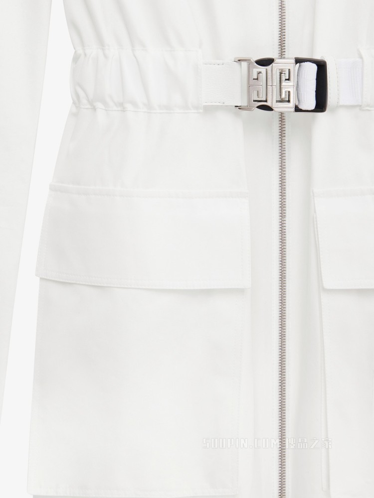 4G LOGO搭扣连衣裙