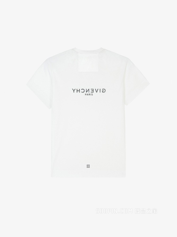GIVENCHY翻转LOGO修身T恤