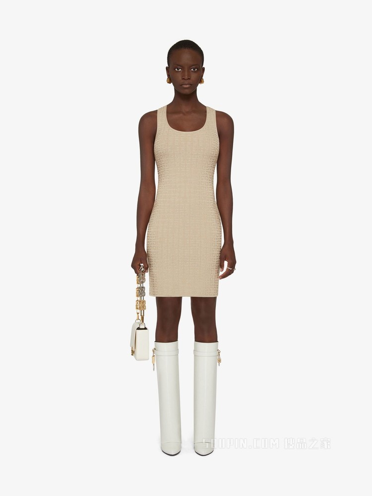 4G LOGO提花连衣裙