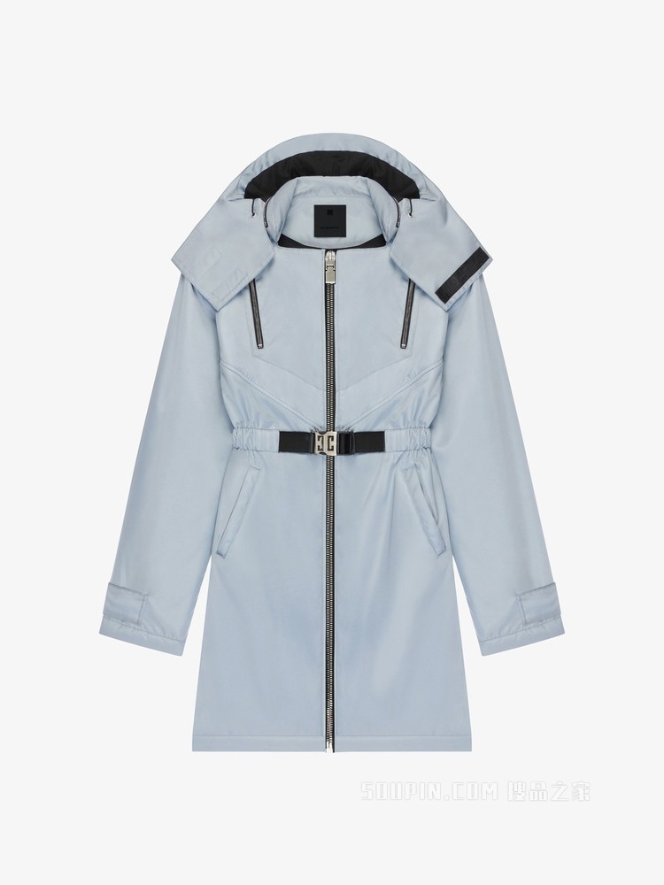 金属质感细节风衣