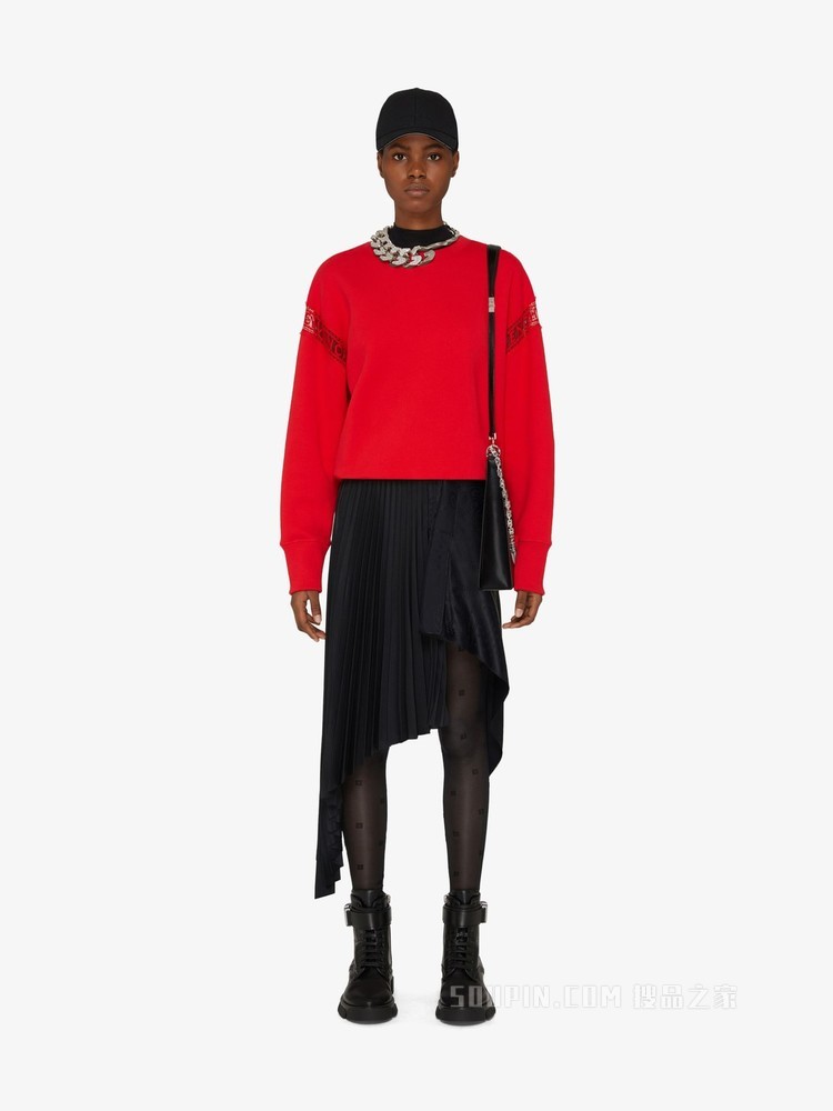 蕾丝饰带GIVENCHY LOGO卫衣