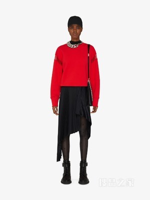 蕾丝饰带GIVENCHY LOGO卫衣