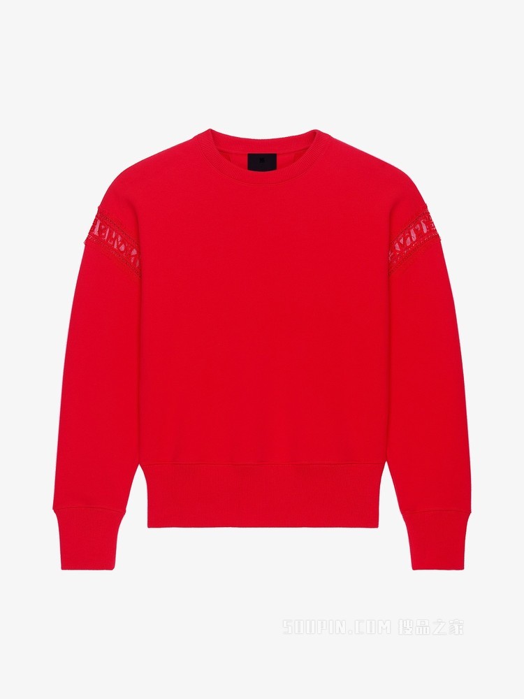 蕾丝饰带GIVENCHY LOGO卫衣